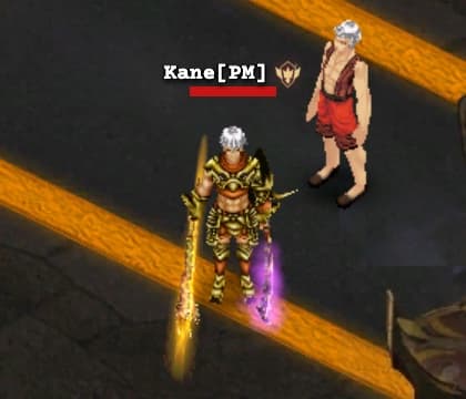Kane in Twin City with the Patron badge beside the name